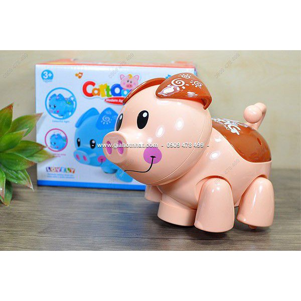 MS: 9374 - CHÚ HEO CHẠY PIN CARTOON ĐÁNG YÊU - dễ thương ngộ nghĩnh