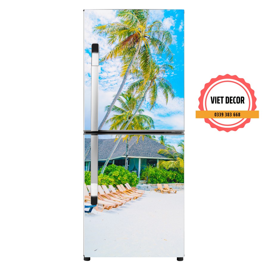 Miếng dán Tủ lạnh Phong Cảnh - Dày dặn, Chống thấm nước - Decal dán Tủ lạnh, Máy giặt nhiều Kích cỡ - Màu sắc Đẹp