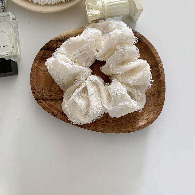 Dây Cột Tóc Co Giãn Làm Thủ Công Phong Cách Hàn Quốc Đơn Giản