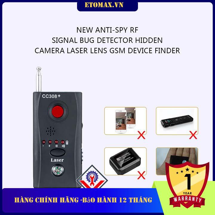 Máy phát hiện thiết bị nghe lén, camera ghi hình CC308+