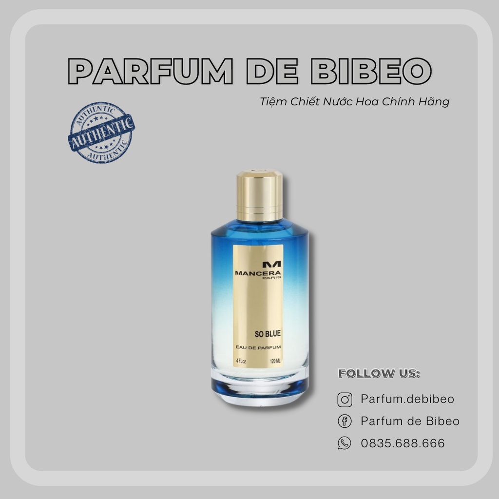 Parfum de Bibeo-Nước hoa thử Mcr So Blue