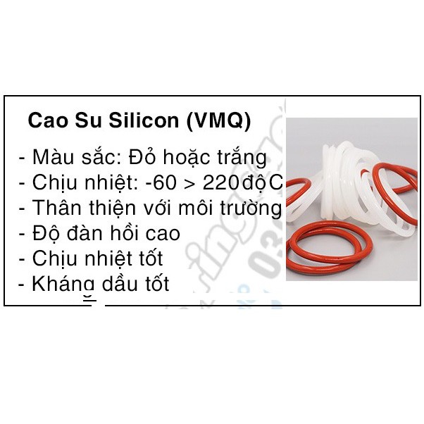 Gioăng sim cao su silicon chịu nhiệt, chân bu lông nhiệt, gioăng thanh nhiệt, vòi bình ủ trà, sen vòi nóng, lạnh