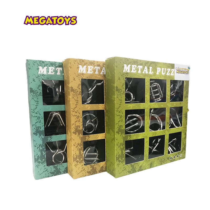 Đồ Chơi Trí Tuệ - Giải Mã 9 Hình Cast Puzzle - 3009 - Combo 3 Cấp Độ Hack Não Mạnh