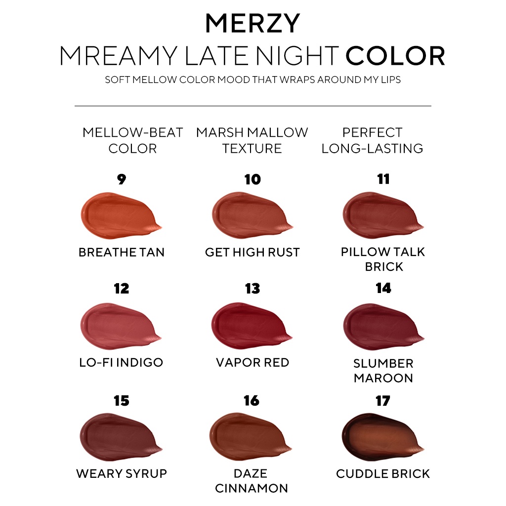 Son kem lì Merzy Mellow Tint  Bite The Beat/  Dreamy Late Night