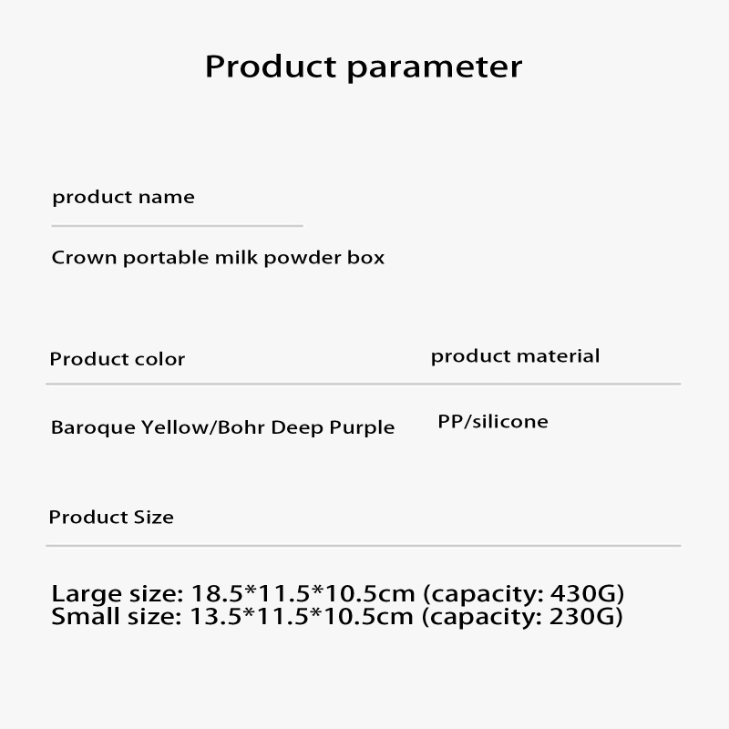 Hộp Đựng Sữa Bột / Thức Ăn Vặt Kiểu Hoạt Hình Dễ Thương Cho Bé