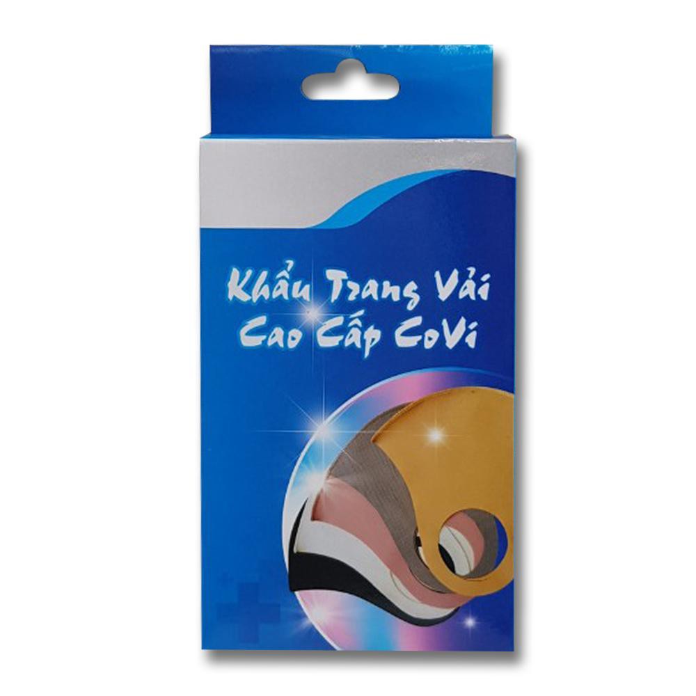 KHẨU TRANG VẢI CHỐNG BỤI COVI-POLY MÀU XÁM-1 HỘP/10 CÁI | BigBuy360 - bigbuy360.vn