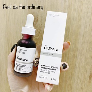 Serum Peel Da Giảm Mụn Ẩn The Ordinary AHA 30% + BHA 2% Peeling 30ML
