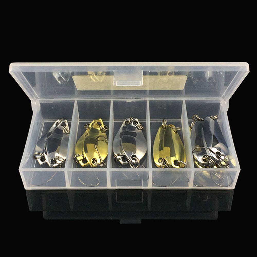Hộp 12 Mồi Câu Cá Giả mini Bằng Kim Loại Giảm Tiếng Ồn