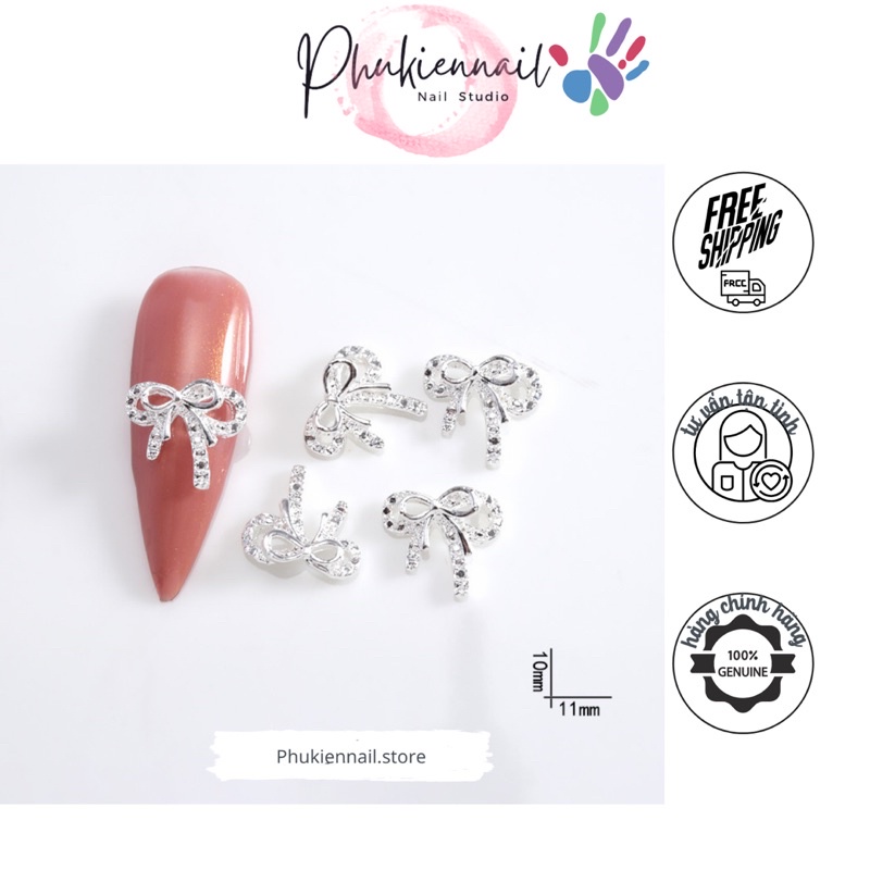 Charm nơ siêu đẹp làm nail