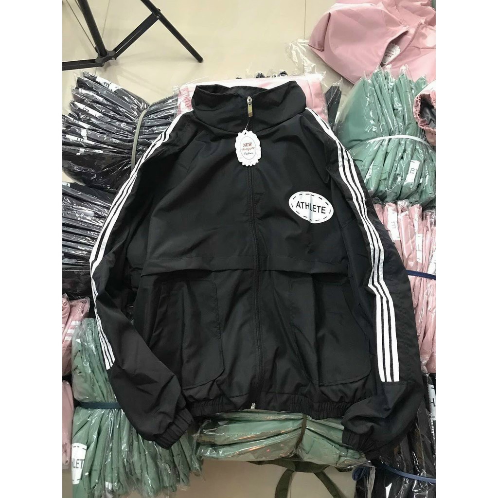 Áo khoát gió nữ phối túi xì teen độc đáo - dù nữ 2 lớp đẹp