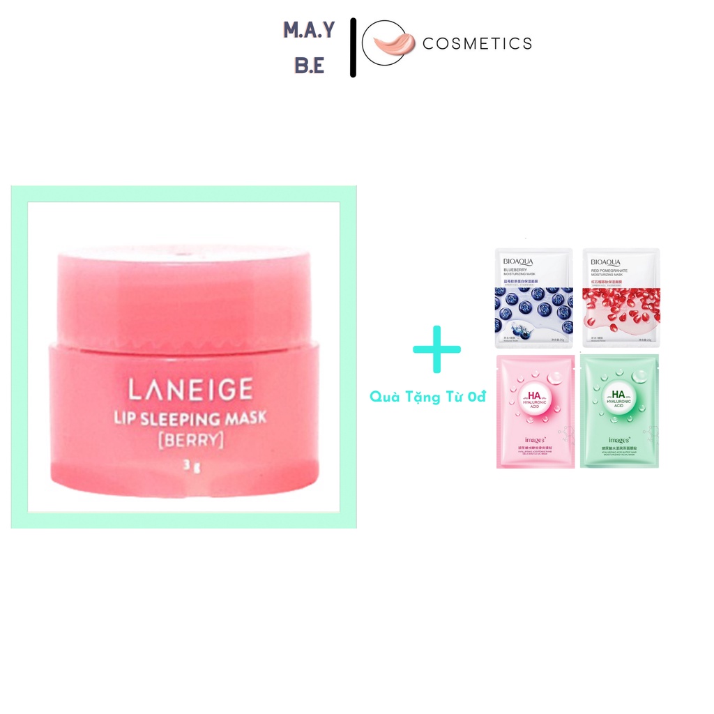 Mặt Nạ Ngủ Môi Laneige Lip Sleeping Mask Berry Giúp Cấp Ẩm, Căng Mọng Và Làm Hồng Môi