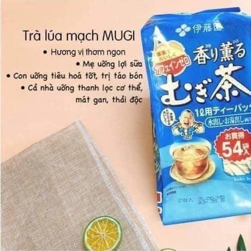 Trà lúa mạch MUGI thanh nhiệt giải độc nhật bản 54 gói Nhật Bản