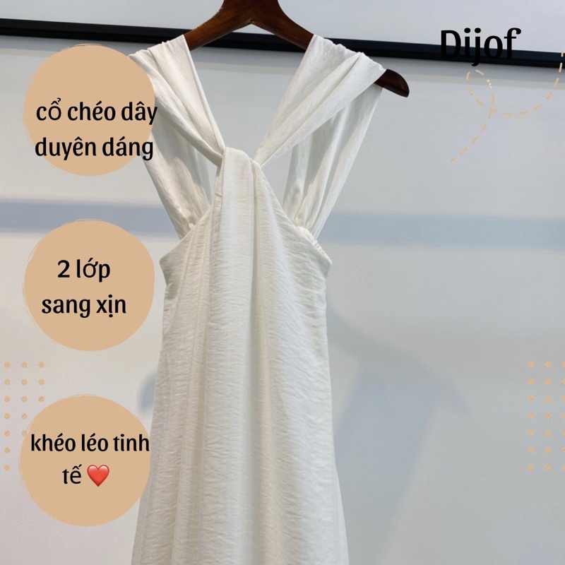 Đầm maxi cổ chéo, váy maxi 2 lớp suông dài sang chảnh chất vải loại 1