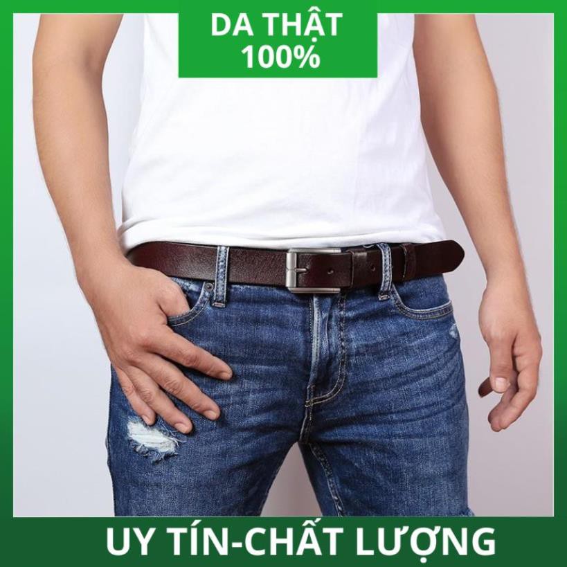 Thắt Lưng Nam Da Bò  1 Lớp Sang Trọng T231D15 da thật sang trọng