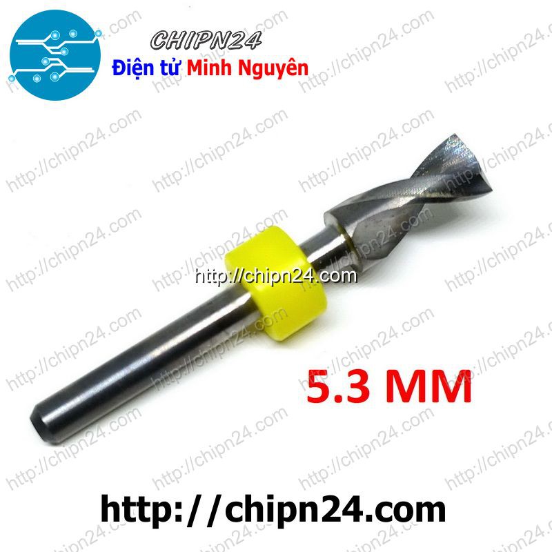[1 CÂY] (DT1) Mũi khoan mạch in CNC 5.3mm (Mũi khoan mạch điện tử, Mũi khoan PCB)