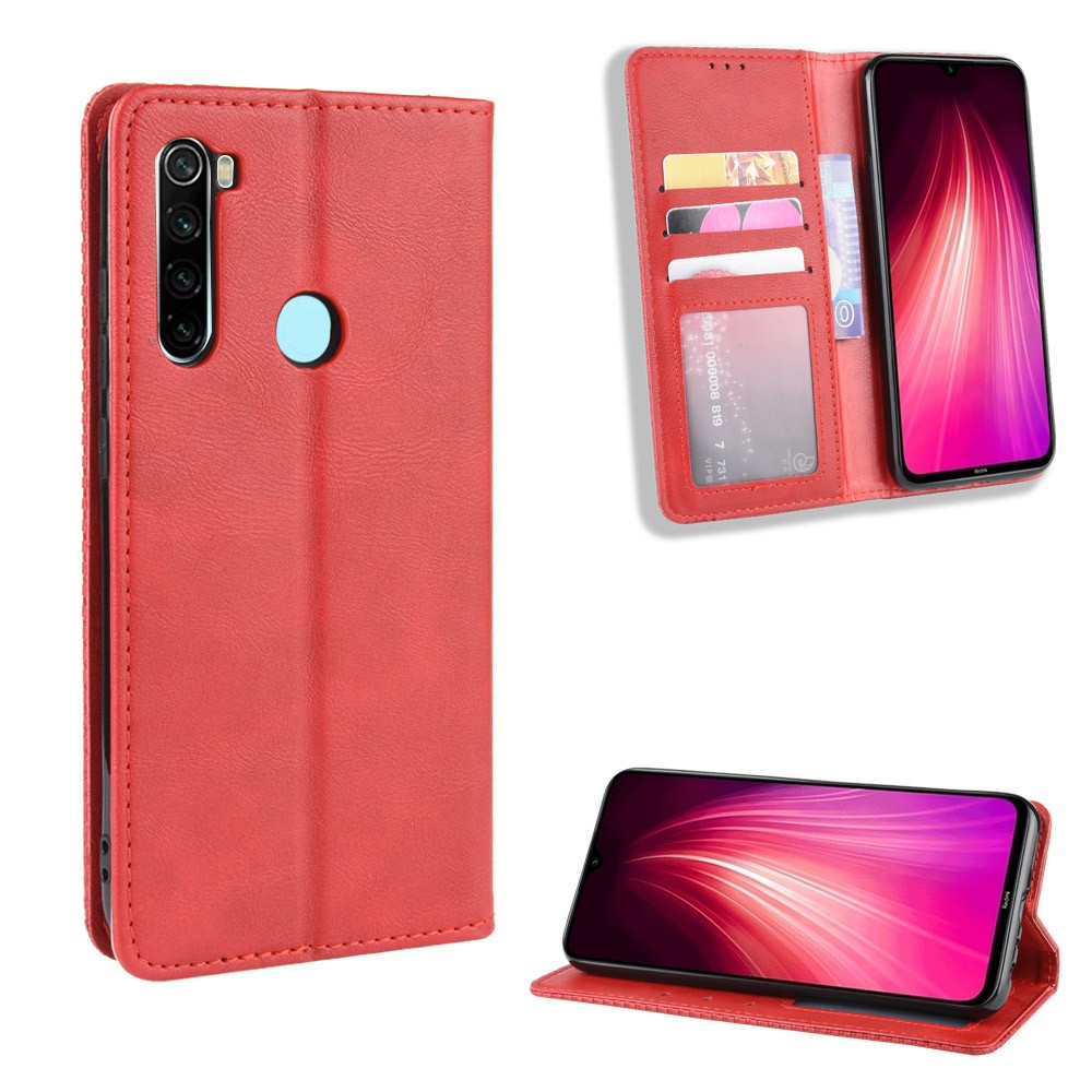 Bao da điện thoại di động Xiaomi Redmi 8a Note  8 Pro K20 Flip Faux Leather Phone Case Back Cover