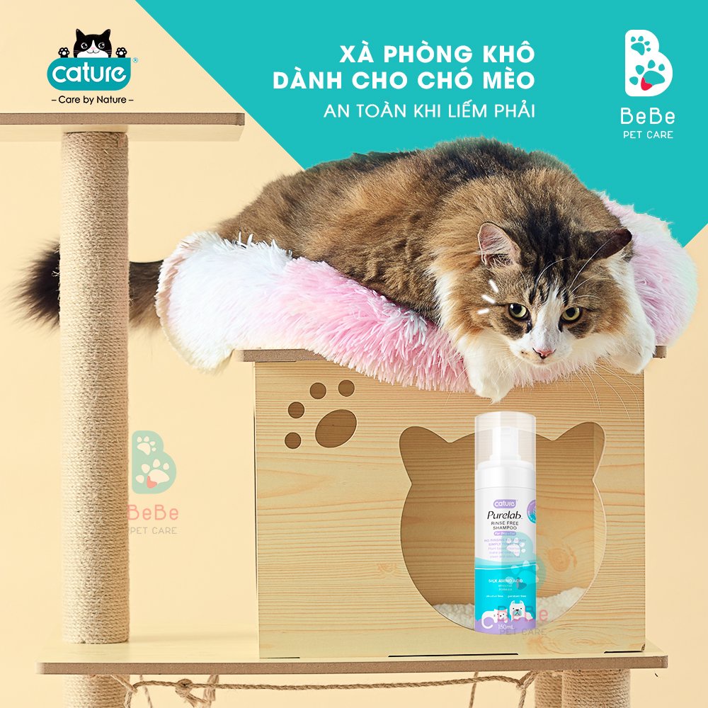Sữa Tắm CATURE Waterless Shampoo Không Dùng Nước Cho Chó Mèo