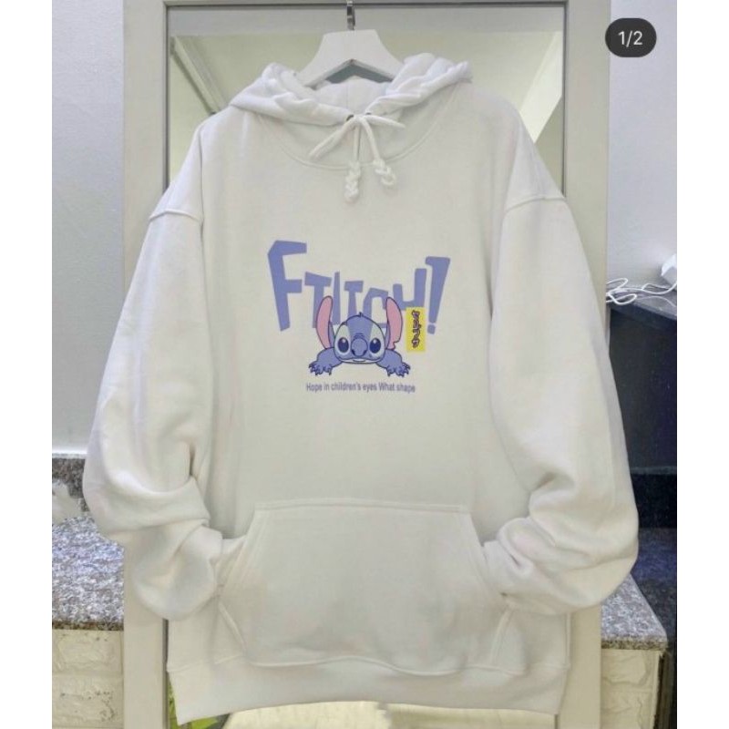 [Giá siêu rẻ] Áo khoác nỉ hoodie họa tiết nhân vật stitch | BigBuy360 - bigbuy360.vn