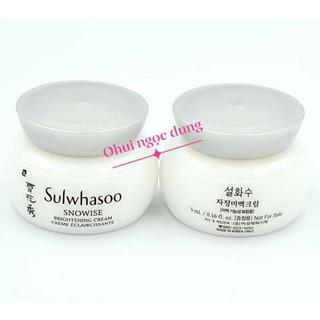 [Mới Mini size 5ml]Kem dưỡng trắng da bạch sâm mờ thâm sạm da