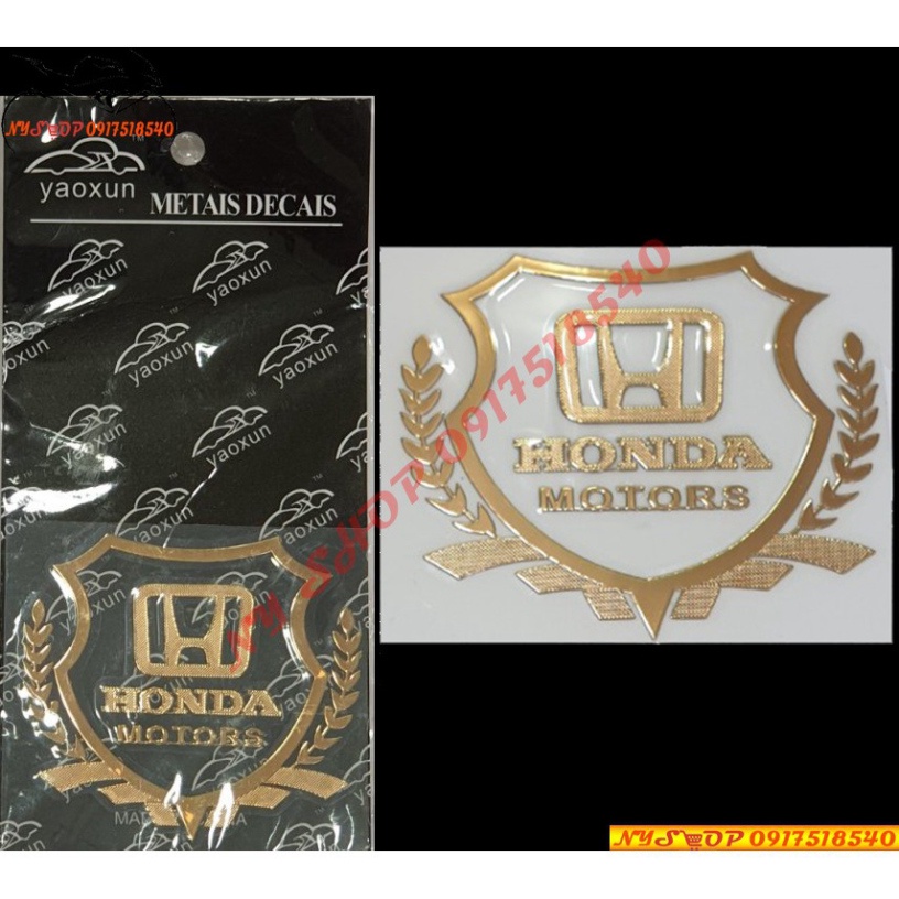 Logo HONDA kẽm Dán mặt nạ SH2012 - SH 2020 - Sh 2021 - SH 2022, AB 2020, AB 2021, AB 2022, AB 2023 (GIÁ 1 CHIẾC)