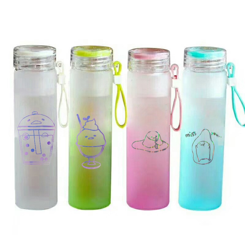 Bình nước màu loang trứng lười BNML18 bình nước hologram gudetama thần tượng 500ml