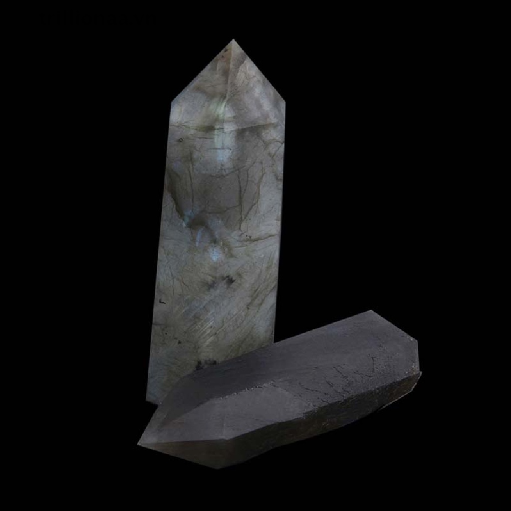 [Hàng mới về] Đá thạch anh pha lê mặt trăng khối lục giác liệu pháp chữa lành