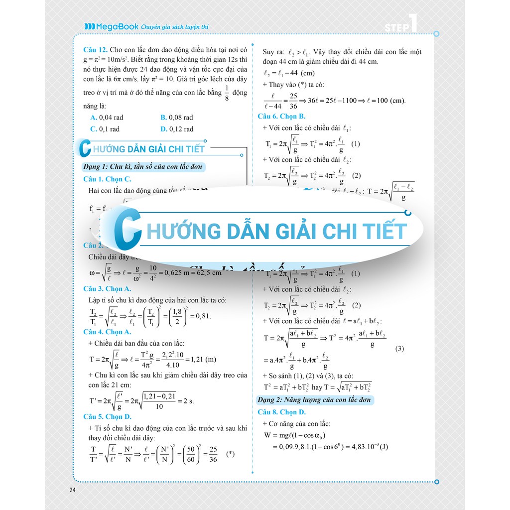 Sách Combo 3 STEP khối A1 – Tiết lộ bí quyết 3 bước đạt điểm 8+ Toán Lý Anh