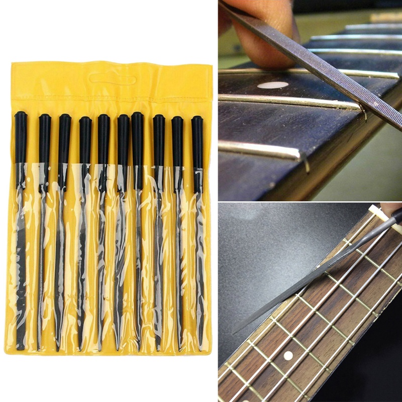 SUN Guitar Nut File Needle Fret Saddle Files Guitar Repair Luthier Tool for Guitar