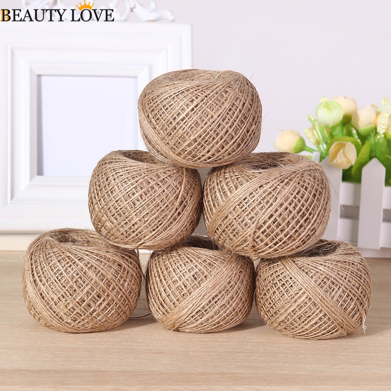 Cuộn Dây Đay 100m Dùng Trang Trí Tiệc Cưới / Giáng Sinh Dễ Thương