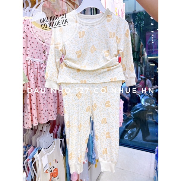 CHAANG Bộ dài tay cài vai cho bé từ 7kg-18kg