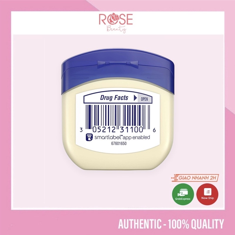 Sáp dưỡng ẩm đa năng VASELINE 100% Pure Petroleum Jelly Original Mỹ 49g