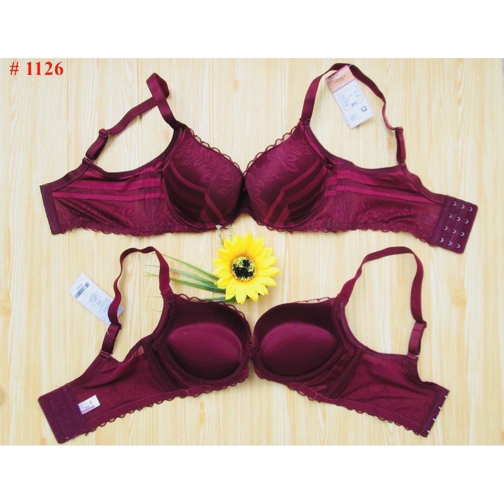 Áo Ngực Nữ Ren Lovely Đệm Siêu Nâng 4.5cm ⚡FreeShip⚡ Dây Lưng Bản To 4 Móc Cài Cao Cấp A1126