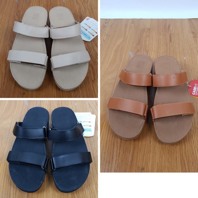 FITFLOP Dép Da Bóng Thiết Kế Trẻ Trung Hợp Thời Trang Cho Bạn Gái