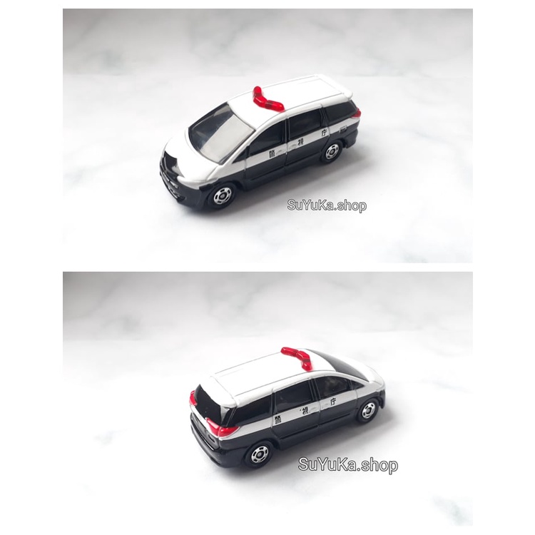 Xe Mô Hình Tomica c.sát màu trắng đèn đỏ