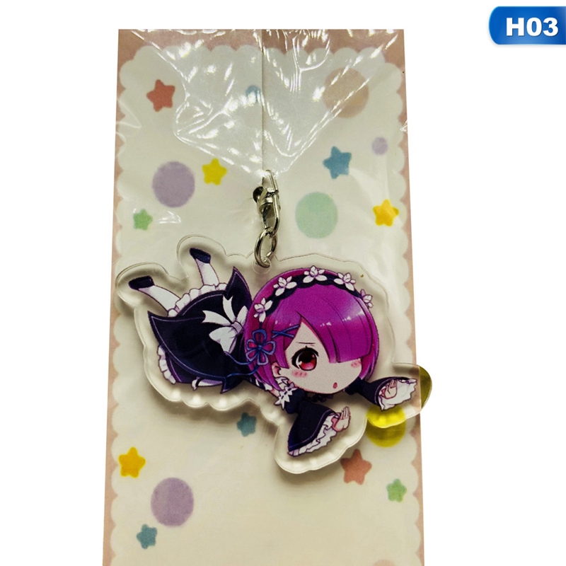 Hot Sale Anime Re:Life In A Different World From Zero Figure Acrylic Keychain