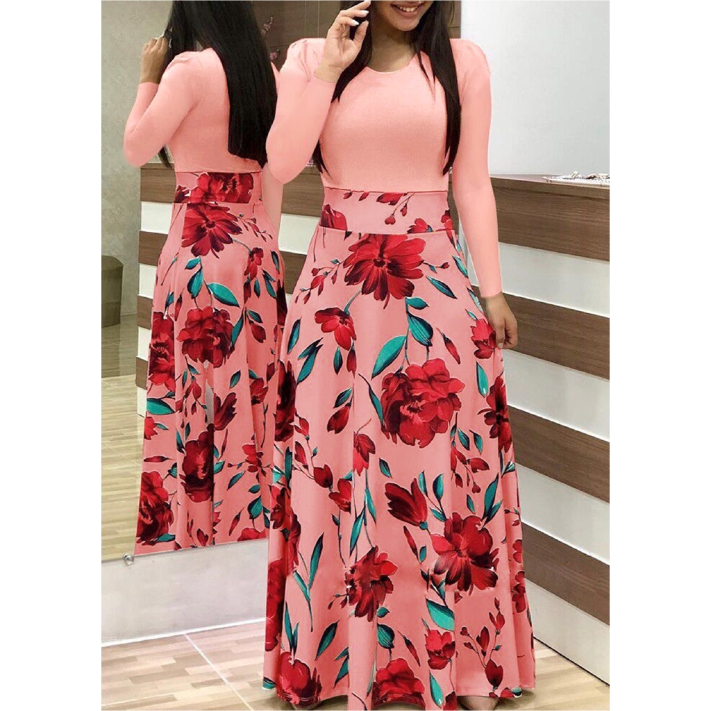 Đầm Maxi thiết kế dài phong cách Boho cổ điển cho nữ