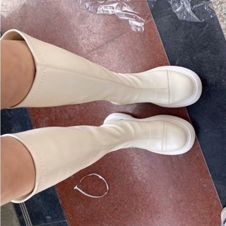 [Order - Có ảnh thật] Boot nữ, boot đùi nữ da trơn đế cao 5 cm