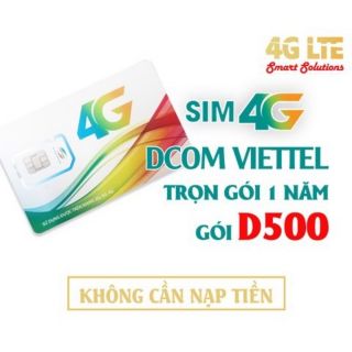 Sim viettel D500 vào mạng cả năm không cần nạp thêm tiền ( có nghe gọi )