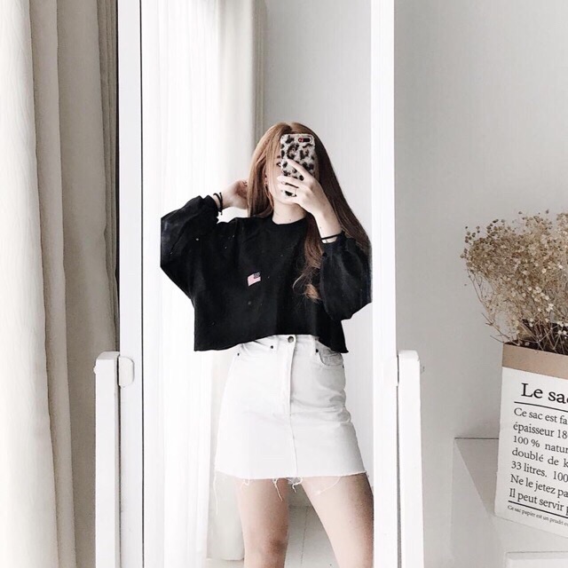 🔥CropTop Tay Dài USA | BigBuy360 - bigbuy360.vn