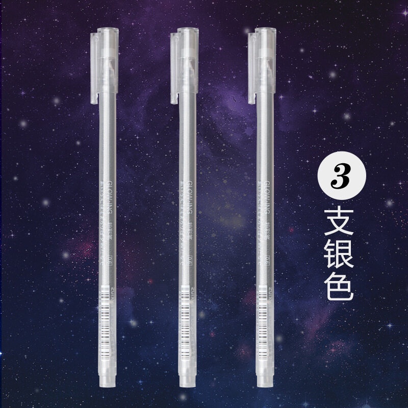 Bộ 3 Bút Mực Gel Mực Trắng Thiết Kế Độc Đáo Tiện Dụng Cho Học Sinh