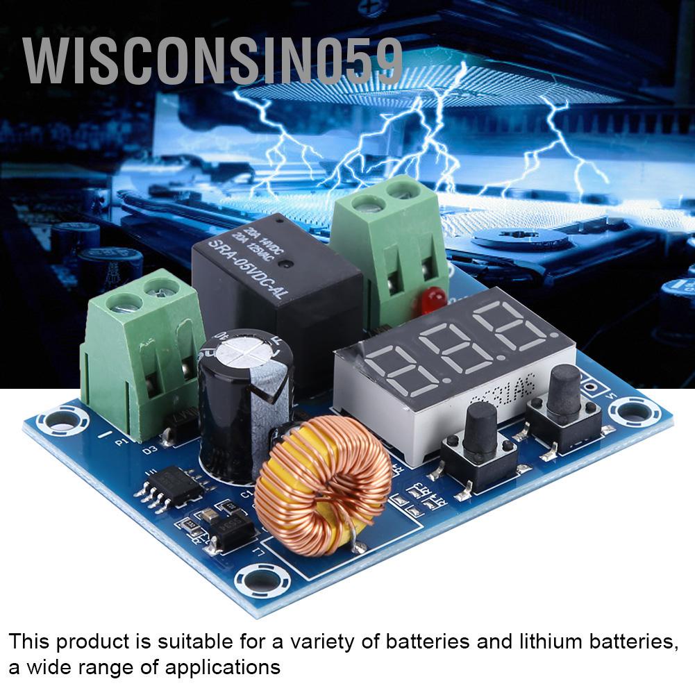 Wisconsin059 XH-M609 12-36V Màn hình kỹ thuật số DC Mô-đun bảo vệ ngắt kết nối điện áp thấp