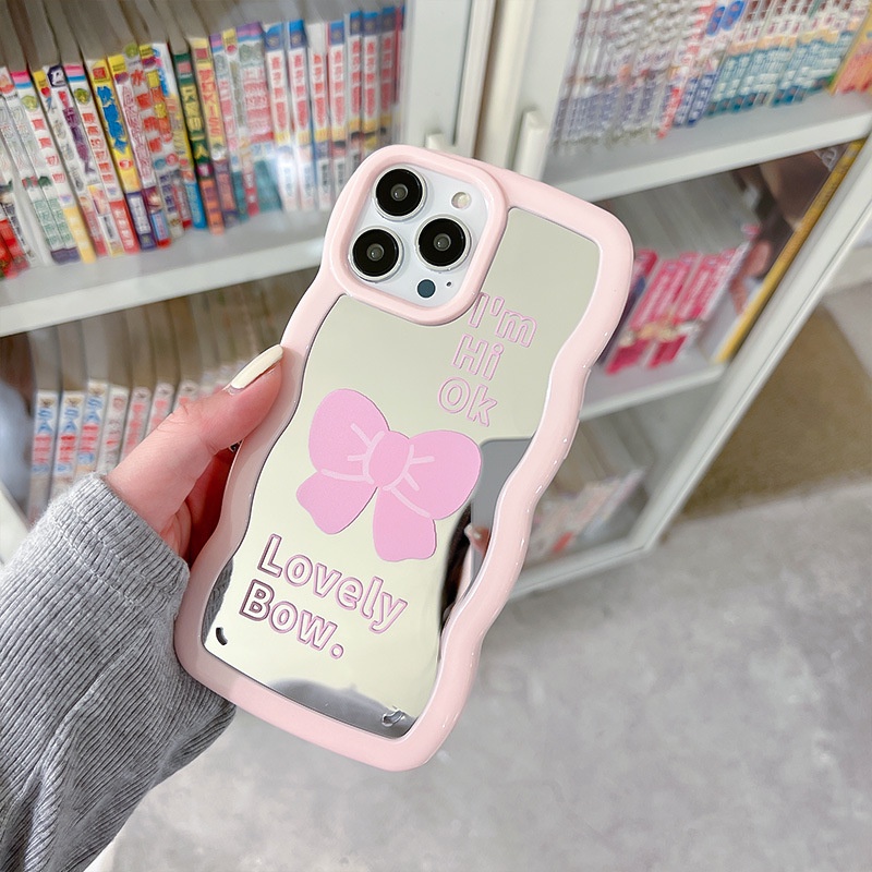 Ốp Điện Thoại Đính Nơ Xinh Xắn Cho Iphone 13Promax 12 11 7 8 14 PLUS