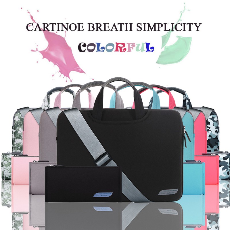 Túi laptop Cartinoe Sleeves Breath Simplicity đen