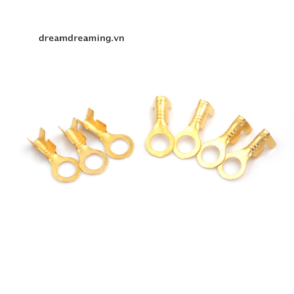 Set 100 đầu nối dây điện bằng đồng mạ vàng 5.2mm chất lượng cao