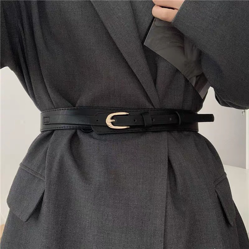 Đai váy da kiểu Corset bản 3cm sang chảnh - Belt nịt áo vest blazer cá tính ĐV028