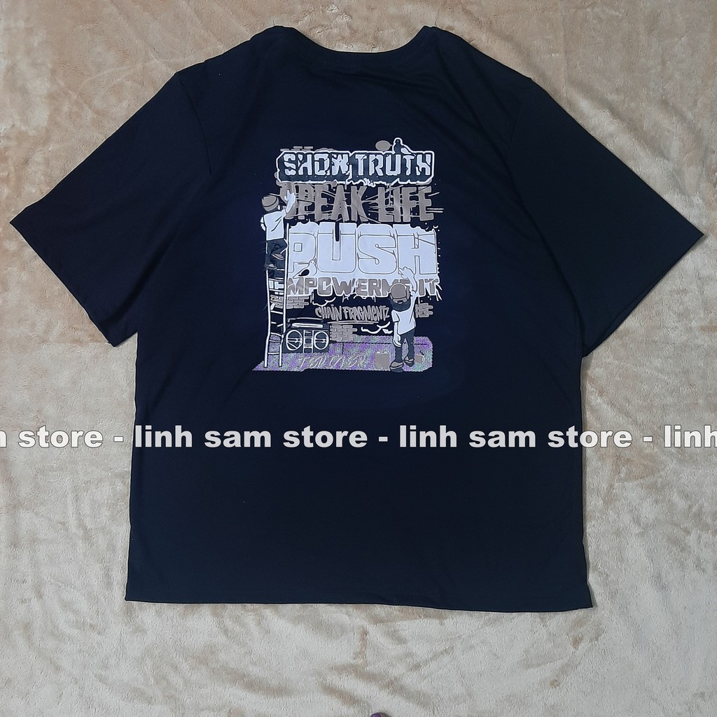Áo thun tay lỡ nam nữ SAM CLO phông form rộng dáng Unisex, mặc lớp, nhóm, cặp in chữ SHOW TRUTH | BigBuy360 - bigbuy360.vn