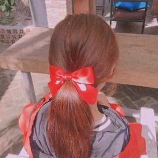 Kẹp tóc nơ lụa hàn quốc