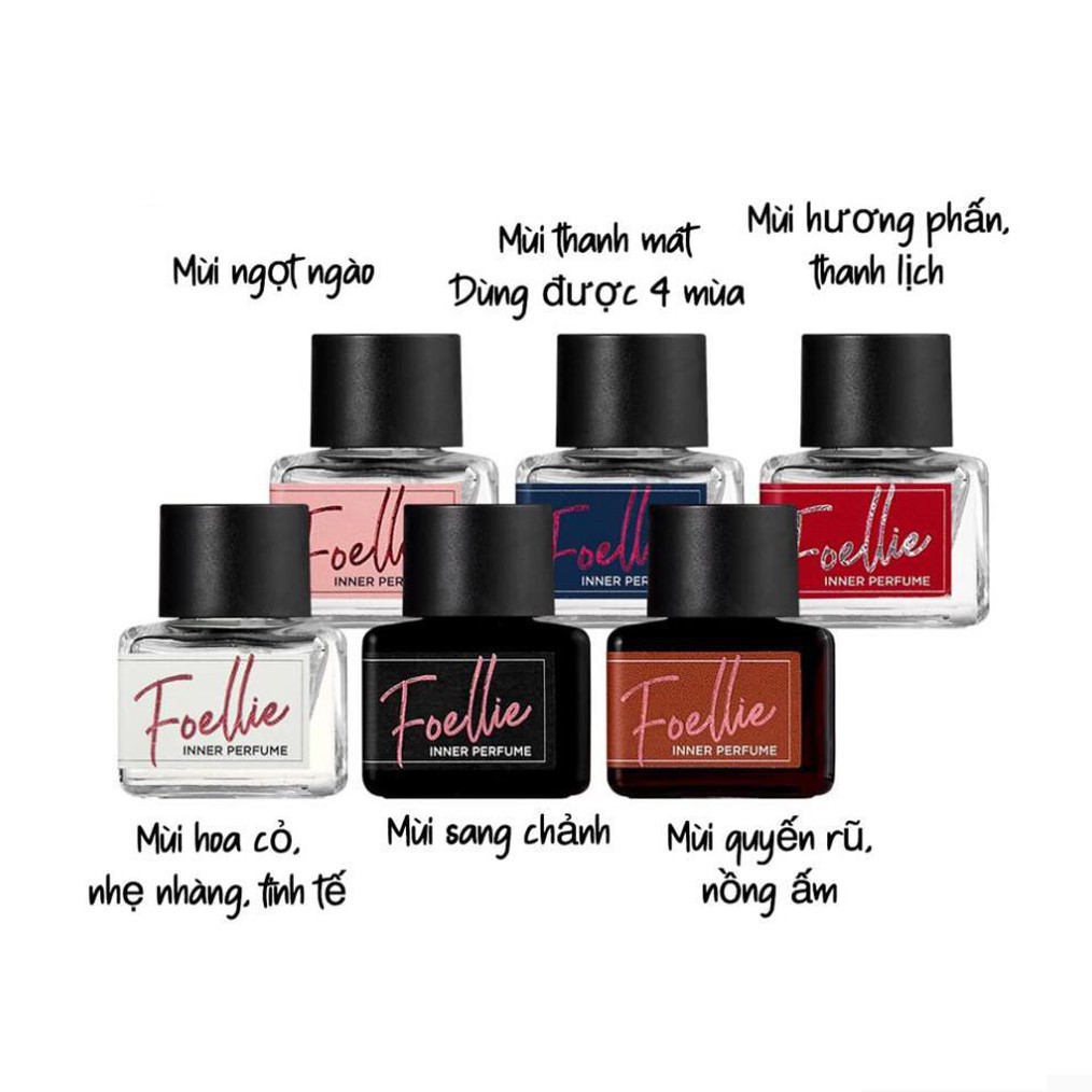 Nước hoa vùng kín hương thơm cực kỳ lãng mạn và gợi cảm Foellie Eau De Innerb Perfume 5ml - Ciel (chai màu bạc)