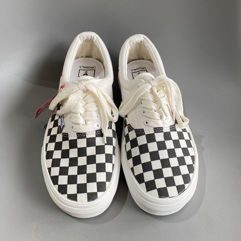 | CÓ SẴN - ẢNH THẬT | Giày thể thao vans caro lười bản 1:1