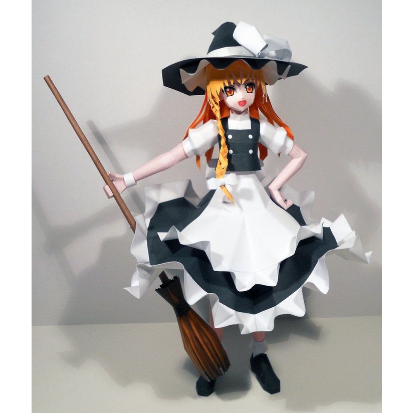 Marisa Kirisame Mô hình giấy tự lắp ghép có màu